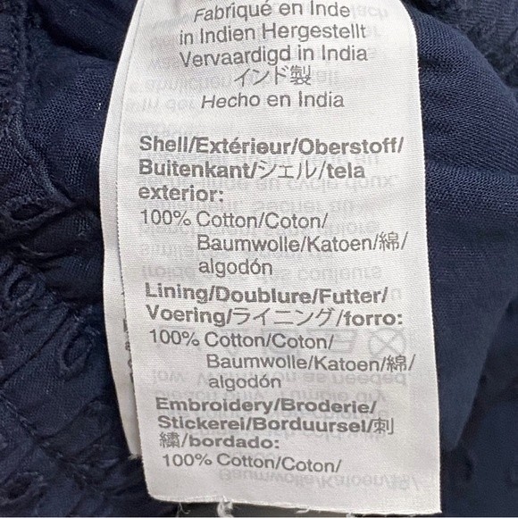 J. Crew NWT Eyelet Drawstring Pants Navy Blue S - Picture 9 of 10